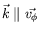 $ \vec{k} \parallel \vec{v_\phi}$