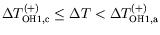 $ \Delta
T_{\text{OH1},\text{c}}^{(+)} \leq \Delta T < \Delta
T_{\text{OH1},\text{a}}^{(+)}$