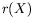 $ r(X)$